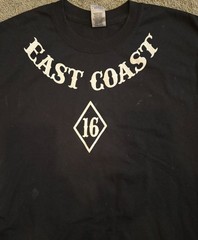 SUPPORT 16 PAGAN’S MC MOTORCYCLE CLUB EAST COAST 16 T SHIRT LARGE