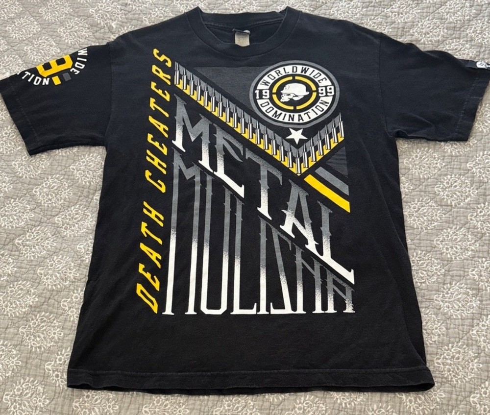 Metal Mulisha Black Shirt Size Medium Death Cheaters Worldwide Domination