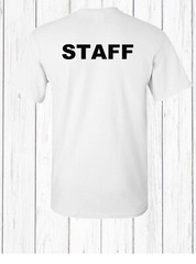 Staff T-Shirt Event Staff Uniform Employee Party Security Tee Shirt