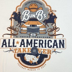 Bun B All American Takeover Shirt Mens Medium White Houston Rodeo 2024 Tour