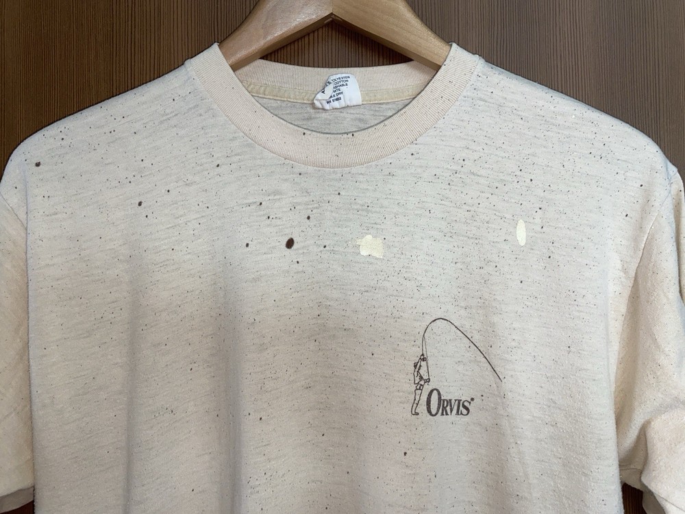 Vintage 70s 80s Coming Attractions Orvis Fly Fishing Promo Fits Mens Large Rare