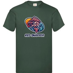 Fishing Red Snapper Trout Fish Humour Novelty T Shirt Various Colours And Sizes