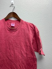 Vintage Jerzees Blank Shirt Red 100% Combed Cotton USA Made Tee Medium