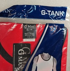 G-Man Sport G-Tank in LARGE Red With Black Piping *eBay Best Price*