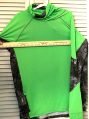 LaKota Men’s LS True Timber Green Hooded Fishing Shirt Anti Odor Wicking Sz L