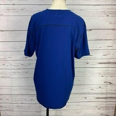 Truth Substance Blue Short Sleeve Henley T-Shirt XL 95% Cotton 5% Spandex Made I