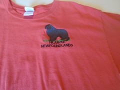 Vintage Hilanzee Newfoundland Dog T-Shirt Size L black dog gentle giant cotton