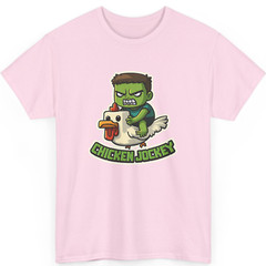 Funny Chicken Jockey T Shirt, Gamer Chicken Ride Games Unisex Kids Adult Top