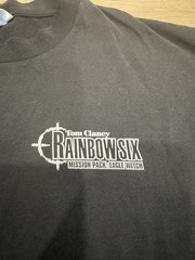 Vintage Tom Clancy’s Rainbow Six mission pack: eagle watch Shirt Size X-Large