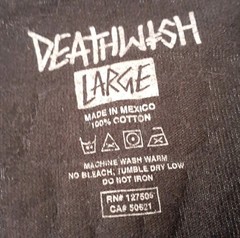 VTG Deathwish Skateboards Shirt Black Y2K Sick Guy Glow In The Dark Cotton Sz LG