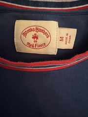 Brooks Brothers Red Fleece Navy Blue Short Sleeve Shirt Medium