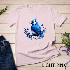 Blue Jay Geometric Patten Art,Cute Blue Jay Bird Lover Tee Unisex T-shirt