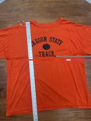 True Vintage 1970s Oregon State Beavers Men’s XL Single Stitch Orange T Shirt