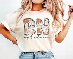 Registered Nurse RN Comfort Tee Shirt Gift for Nurses Nursing Student Grad
