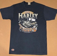 VTG 3D Emblem 1991 Harley Davidson I OWN A HARLEY NOT JUST A T-SHIRT Mt. Vernon