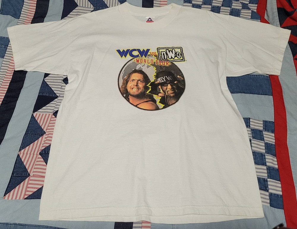 WCW vs nWo World Tour PROMO T-SHIRT XL RARE ONLY ONE ON EBAY NINTENDO 64 N64