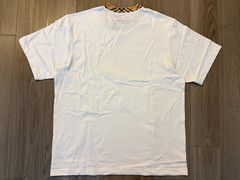 Burberry Check Trim Cotton Tee Shirt white sz XL