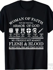 Christian Armor of God T-Shirt for Men & Women – Full Biblical Armor Suit Design
