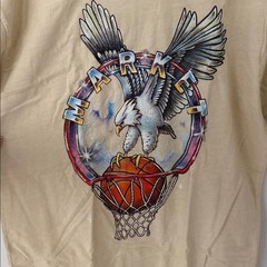 Market Dunking Eagle Graphic Print Cotton Brown T-shirt Men’ Graphic T-Shirt