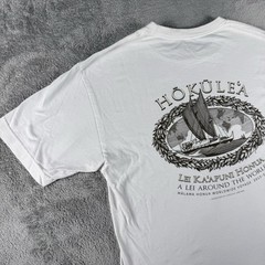RARE Hokulea Malama Honua World Wide Canoe Voyage Men’s Medium White Shirt