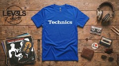 TECHNICS LOGO T SHIRT DJ 1200 TURNTABLE MUSIC VARIOUS COLORS SIZES M-2XL