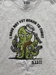 5.11 Tactical Octopus Not Yet Begun to Fight T-Shirt – Gray – Medium