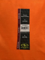 ATHLETIC WORKS DRIWORKS Tri-Blend Orange Long Sleeve Crew Neck T-Shirt Sz S*