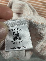 Teddy Fresh Shirt Mens Small Embroidered Striped Skate Punk Orange H3H3 T Tee