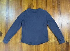 Sonoma Shirt Men’s Size Medium Navy Blue long Sleeve Waffle Thermal Henley