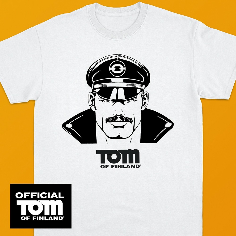 TOM OF FINLAND Leather Dude T-shirt (Biker, Leatherman, Leather pants, Tee)