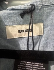 Buck mason JAPANESE CHAMBRAY BD SHIRT Size Xl NWT 168$
