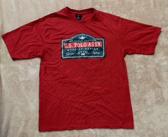 Mens? U.S. Polo Assn Graphic Logo Red Short Sleeve Casual T-shirt. Size X-large