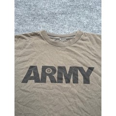US Army Graphic TShirt Mens XL Olive Green Military PT Training Tee Short Sleeve