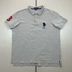 US Polo Assn USPA Big Pony Polo Shirt Men’s Size 2XL Gray Preppy Streetwear