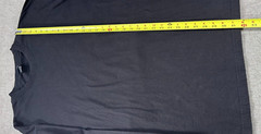 Sada Long Sleeve Shirt Top Men’s 2X Crew Neck Black Casual 100% Cotton