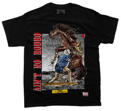 Vintage Marlboro Aint No Rodeo Cowboy T-Shirt Wild West Graphic Tee Country Men