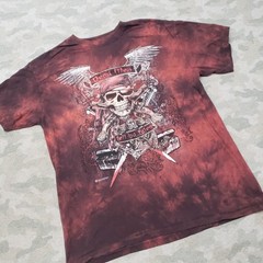 The Mountain Shirt Mens XL Red Short Sleeve Tie Dye