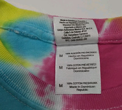 New Tie Dye Men’s Medium T-Shirt Blue Yellow Multicolor Summer Swirl Spiral