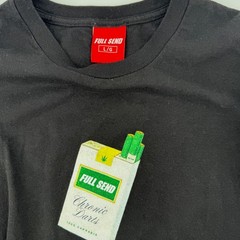Full Send Chronic Darts T Shirt Mens Large Black Nelk Boys Cannabis Graphic Tee