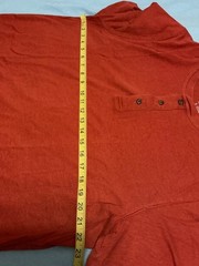 Croft and Barrow Easy Care Button Up Tee Short Sleeve T-Shirt. Size L