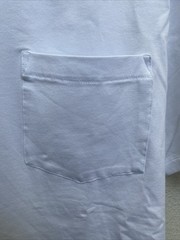 NEW Kenneth Cole Men’s Large White T-Shirt Short Sleeve Crew Neck The Pocket Tee