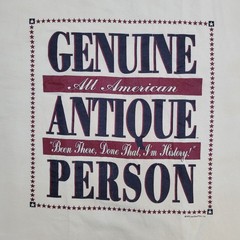 Vintage 1993 Genuine Antique Person Shirt Large 21×27 USA