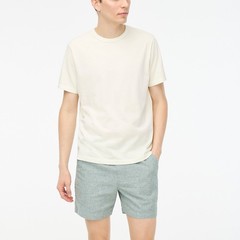 New JCREW Size Mens L Garment-Dyed Tee Shirt in Ivory $49 BZ136