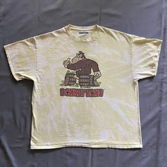 2020s Nintendo Donkey Kong T Shirt Mens Size 2XL Yellow Acid Wash Dye Video Game