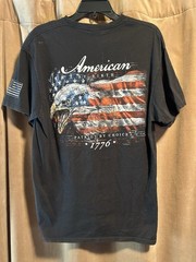 American By Birth Patriot By Choice 1776 Men’s Black T-Shirt Size Large – Delta