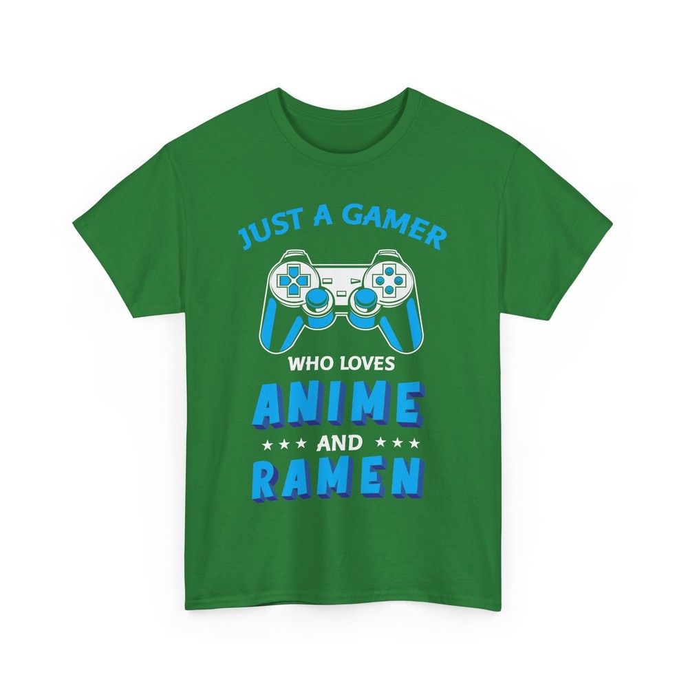 Anime Street Fashion Tee | Manga Shirt | Just a gamer who loves anime and ramen