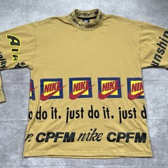 Nike CPFM Cactus Plant Flea Market Shirt Men Small Mustard Just Do It Air CI5369