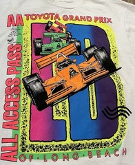 VTG 1980s Toyota Grand Prix Racing T-Shirt Double Sided XL Long Beach Cars
