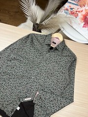 Paul Smith London Men Floral Shirt Made in Italy Cotton Long Sleeve Size 17 43