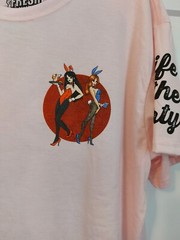 FRESH LAUNDRY MEN’S PINK SHIRT LIFE OF THE PARTY BEER SEXY ANIME BUNNY XL NWT
